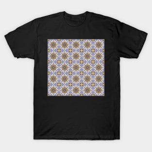 Winter Road Aerial view Kaleidoscope pattern 14 T-Shirt